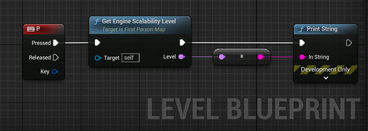 Game User Settings and Engine Scalability Settings - Printing the Engine Scalability Level Name on Screen and Inside the Engine Logs
